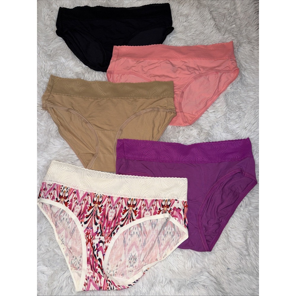 Soma Enbliss Soft Stretch Hipster Panty Lot of 5 Multicolor Seamless Size‎ XL